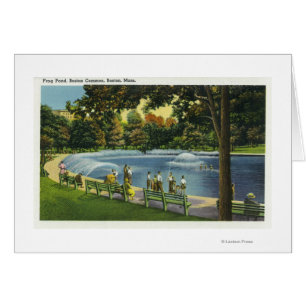 View of the Boston Common Frog Pond