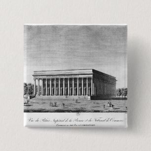 View of the Bourse Imperial Palace 15 Cm Square Badge