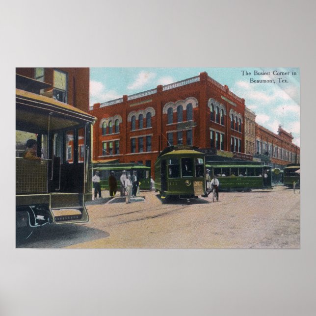 View of the Busiest CornerBeaumont, TX Poster (Front)