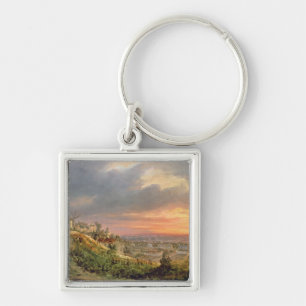 View of the Butte Montmartre, c.1830 Key Ring