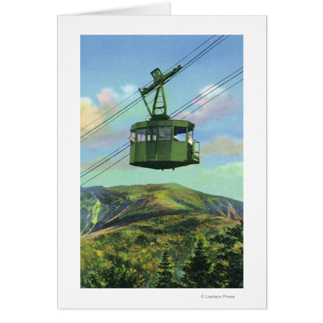 View of the Cannon Mt Tram Ascending (Front)