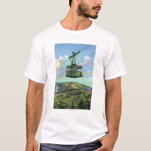 View of the Cannon Mt Tram Ascending T-Shirt