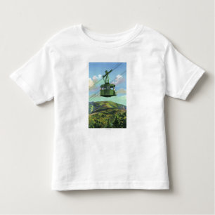 View of the Cannon Mt Tram Ascending Toddler T-Shirt
