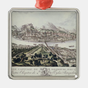 View of the Capital City and Fortress of Salzburg, Metal Ornament
