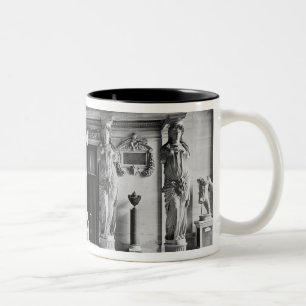 View of the Caryatids Tribune Two-Tone Coffee Mug