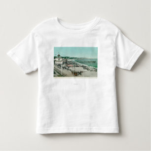 View of the Casino, Beach, and Pier Toddler T-Shirt