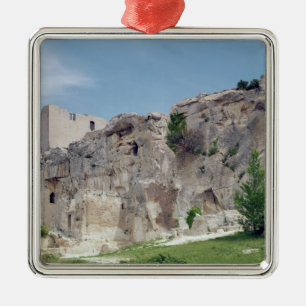 View of the castle metal ornament