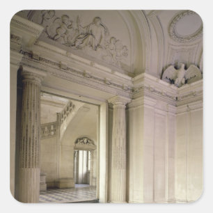 View of the central vestibule, built 1642-51 square sticker