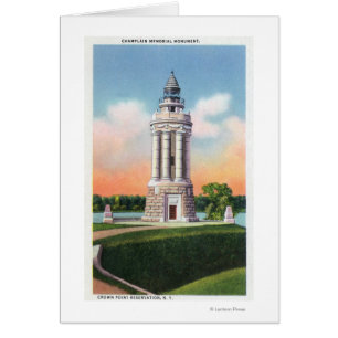 View of the Champlain Memorial Monument