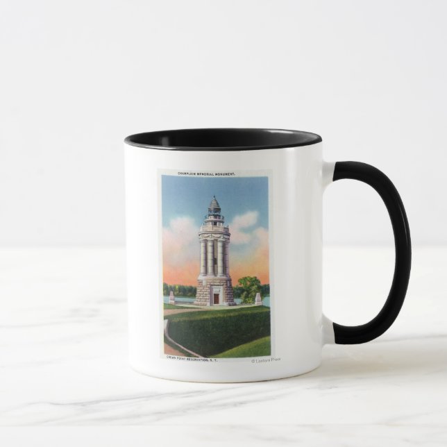 View of the Champlain Memorial Monument Mug (Right)