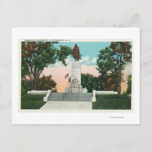 View of the Champlain Monument Postcard