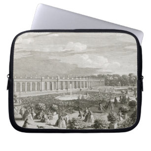 View of the Chateau de Trianon, the parterre (engr Laptop Sleeve