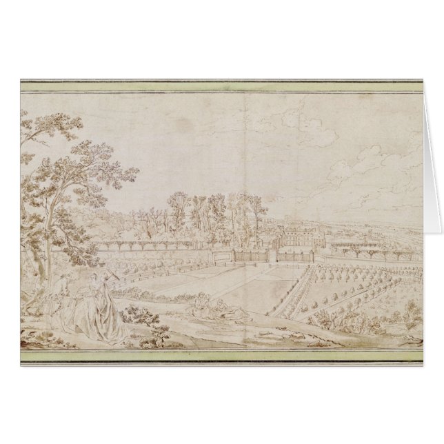 View of the Chateau of Celle-Saint-Cloud, c.1750 (Front Horizontal)