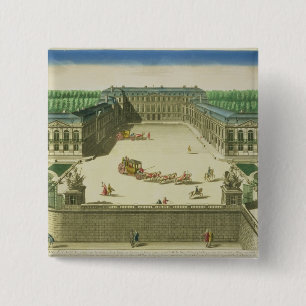 View of the Chateau of St. Cloud, engraved by Anto 15 Cm Square Badge