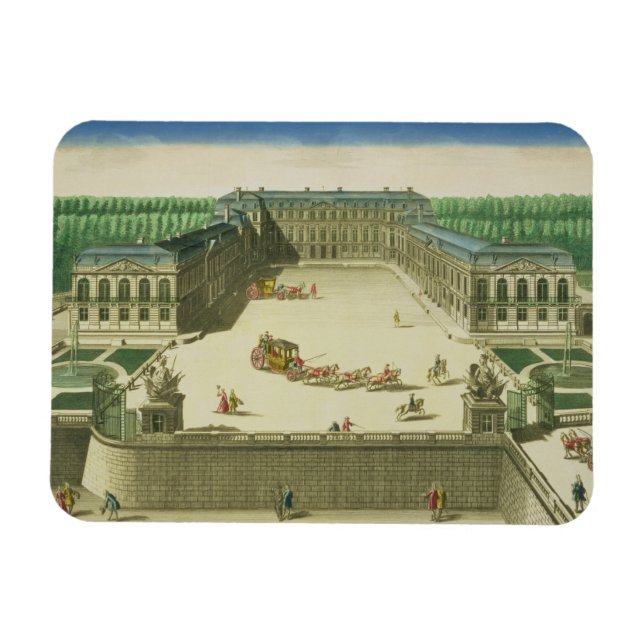 View of the Chateau of St. Cloud, engraved by Anto Magnet (Horizontal)