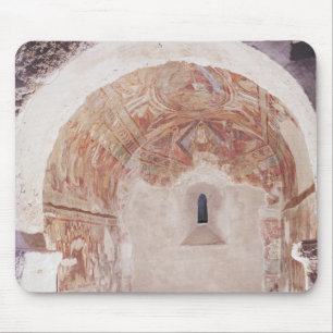 View of the choir with frescoes mouse pad