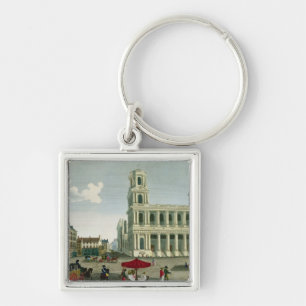 View of the Church of Saint-Sulpice Key Ring