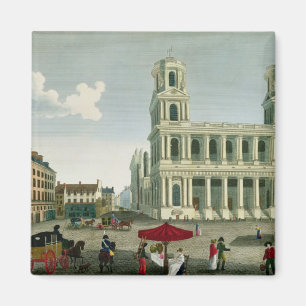 View of the Church of Saint-Sulpice Magnet