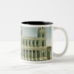 View of the Church of Saint-Sulpice Two-Tone Coffee Mug
