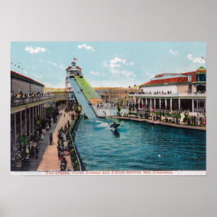 View of the Chutes at 10th Ave and Fulton St Poster