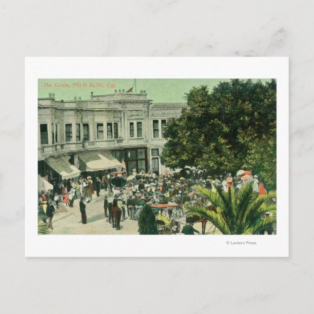 View of the CirclePalo Alto, CA Postcard (Front)