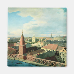 View of the city of Berlin with Altes Museum Magnet