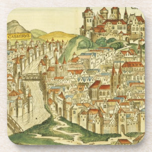 View of the city of Cracow (Kracow), from the Nure Coaster
