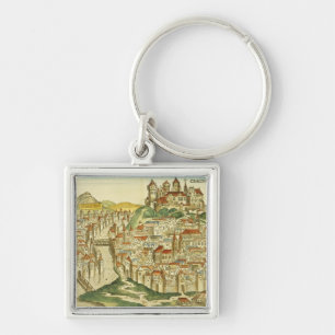 View of the city of Cracow (Kracow), from the Nure Key Ring