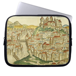 View of the city of Cracow (Kracow), from the Nure Laptop Sleeve