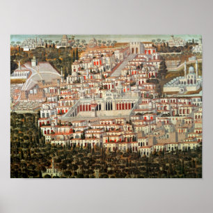 View of the city of Damascus Poster