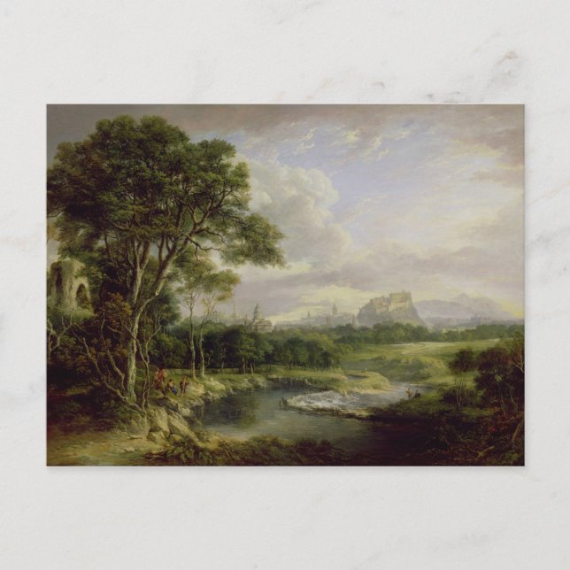 View of the City of Edinburgh, c.1822 (oil on canv Postcard (Front)