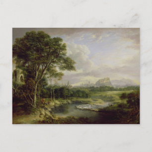 View of the City of Edinburgh, c.1822 (oil on canv Postcard