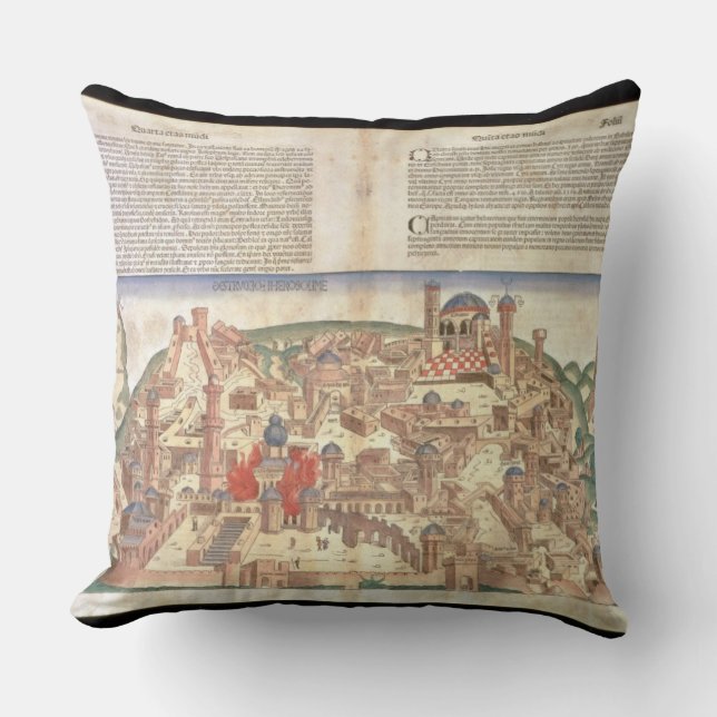 View of the city of Jerusalem, from the Nuremberg Cushion (Front)