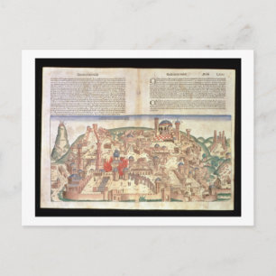 View of the city of Jerusalem, from the Nuremberg Postcard