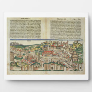 View of the City of Rome, from the Nuremberg Chron Plaque