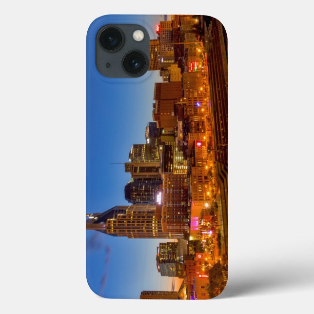 View of the city skyline at dusk Case-Mate iPhone case (Back)