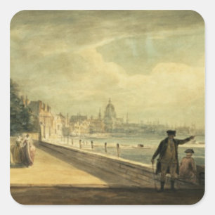 View of the City Square Sticker
