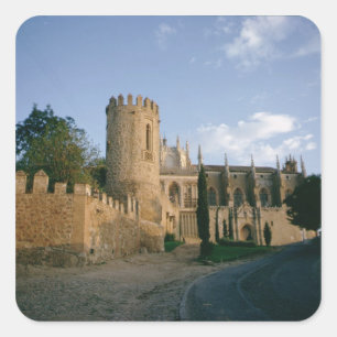 View of the city square sticker