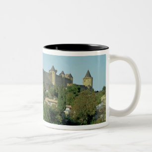View of the city walls Two-Tone coffee mug