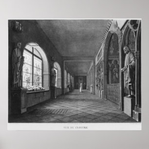 View of the cloister, Musee des Monuments Poster