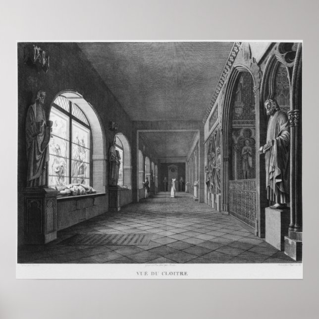 View of the cloister, Musee des Monuments Poster (Front)