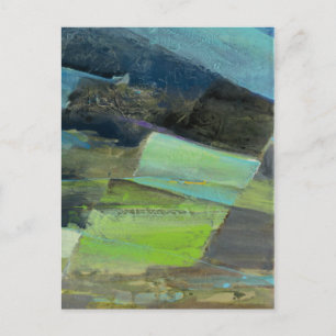 View of the Coast II Abstract Print 2 Postcard