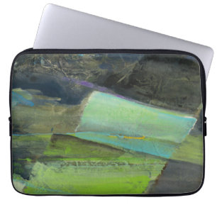 View of the Coast II   Abstract Print Laptop Sleeve