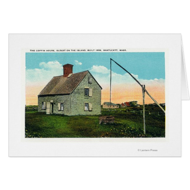 View of the Coffin House, Oldest on the Island (Front Horizontal)