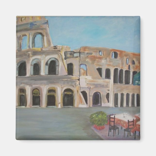 View of the Coliseum in Rome Magnet (Front)