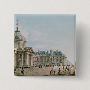 View of the College des Quatre Nations, Paris 15 Cm Square Badge