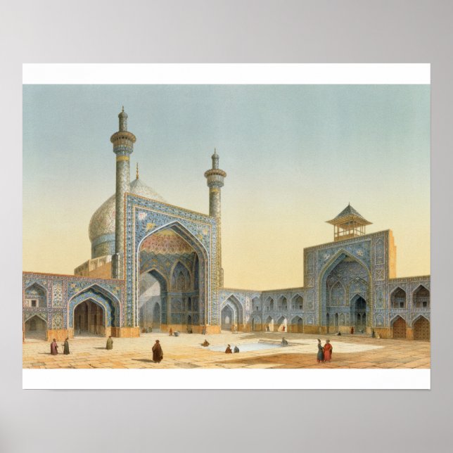 View of the Courtyard of the Mesdjid-i-Shah, Isfah Poster (Front)