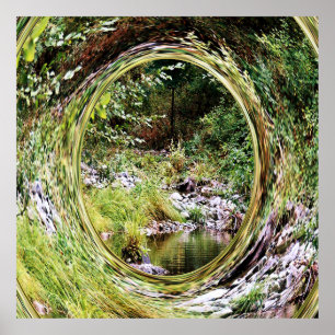 View of the creek.... poster