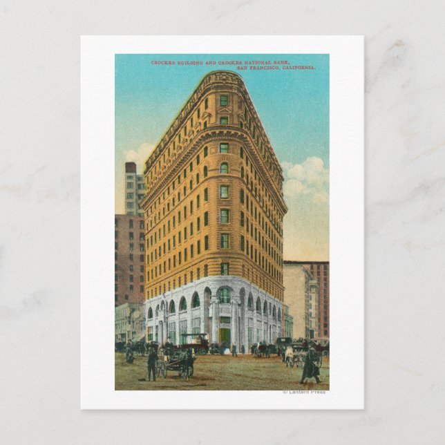 View of the Crocker Bldg and Crocker Nat'l Postcard (Front)