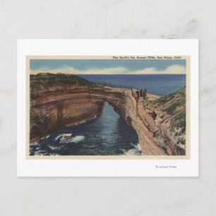 View of the Devil's Pot & the Sunset Cliffs Postcard